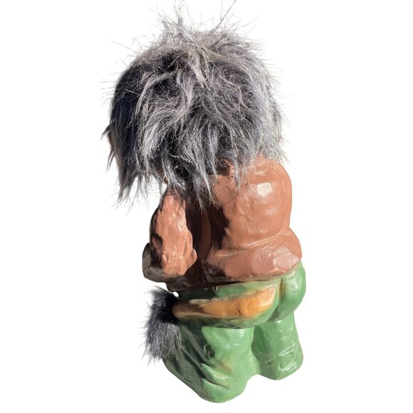 Vintage Erling Krage Troll Old Man Figurine With Cane Handcrafted Marked 63/601 - Picture 5 of 16